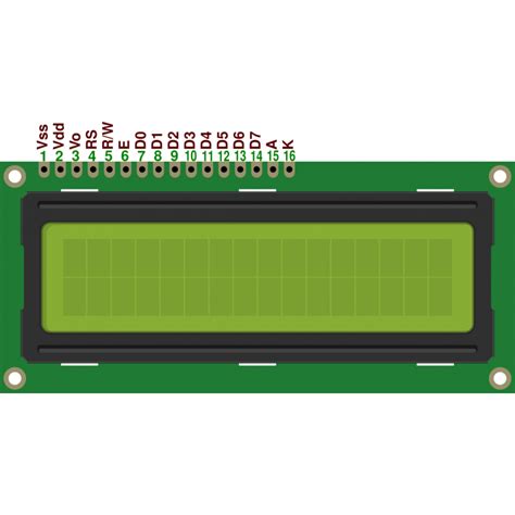 Arduino Lcd Pin Diagram