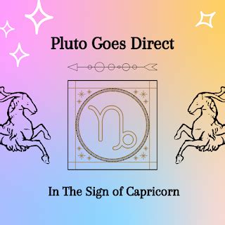 Pluto Going Direct in Capricorn: Transformation and Power Unleashed