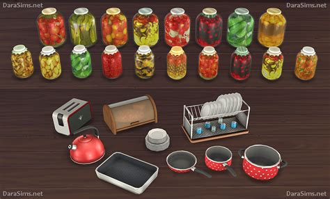 Kitchen Decor Set (The Sims 4) | DaraSims.net