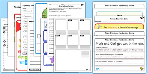 Classroom Assistant Sentence Structure Pack - Primary Resources