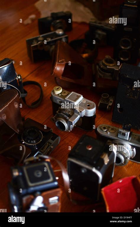 Old Cameras Collection Stock Photo - Alamy