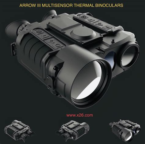 Long range IR thermal binocular with laser fusion LRF GPS compass LWIR