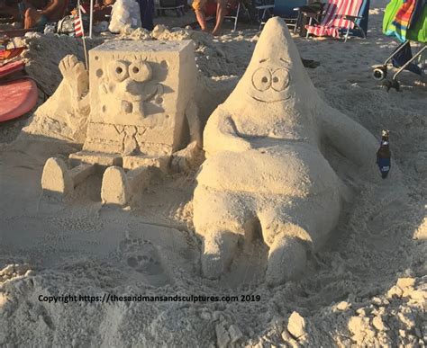 Spongebob Characters - The Sandman Sand Sculptures