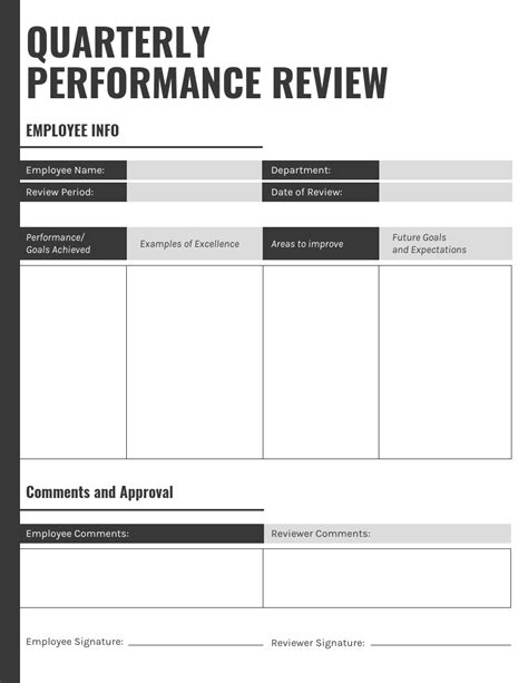 Quarterly Performance Reviews Template - Flyer Template