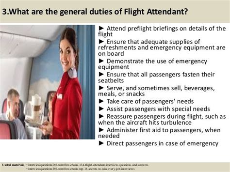 Top 10 flight attendant interview questions answers pdf | Flight ...