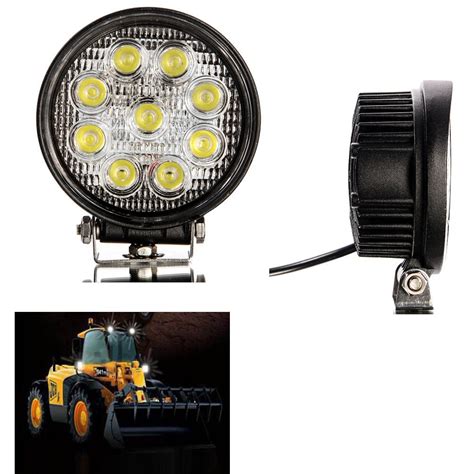 CF830 27W LED Work Flood Round Light 12V 24V Marine Boat RV Camping | eBay