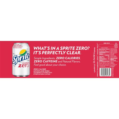 Sprite Zero Cranberry Soft Drink 12 ct; 12 fl oz | Shipt