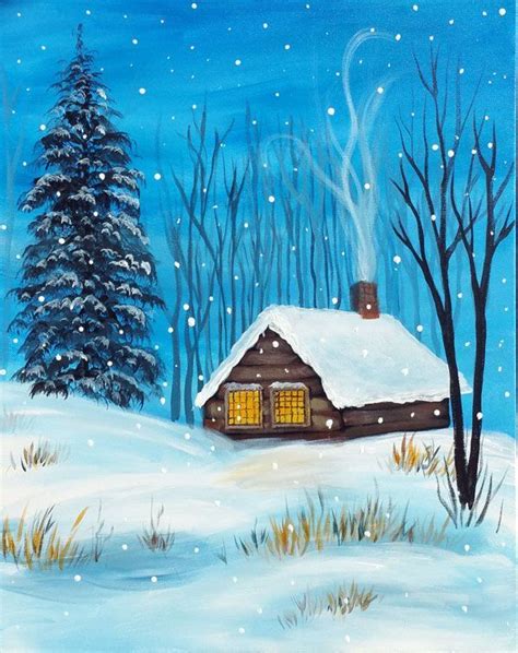 Pin on Winter painting