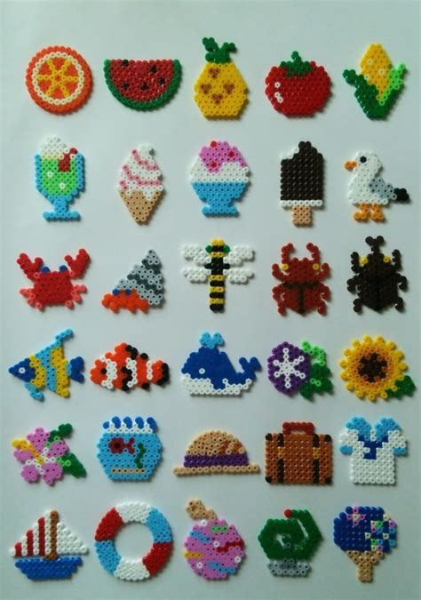 Melty bead patterns, Perler beads designs, Easy perler bead patterns