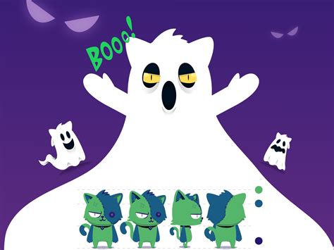 Halloween cats character project game mobile design by ammar on Dribbble