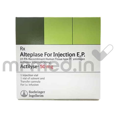 Buy Actilyse 50mg Injection Online: Uses, Price, Side Effects, and Substitutes