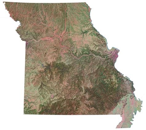 Missouri State Map - Places and Landmarks - GIS Geography