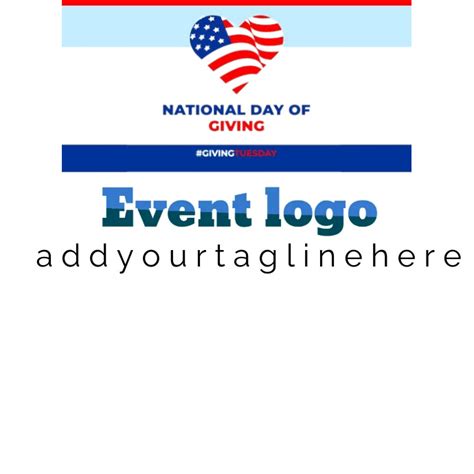 National giving Tuesday logo design Template | PosterMyWall