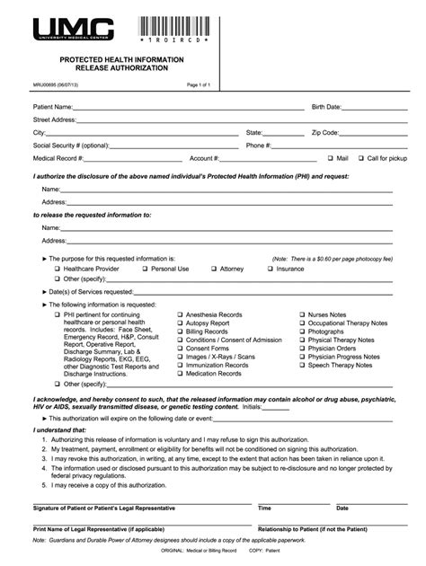 Las Vegas NV Blank Hospital Release Form UMC - Fill Out and Sign ...