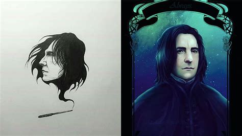 23 stunning pieces of Severus Snape fan art in honor of Alan Rickman