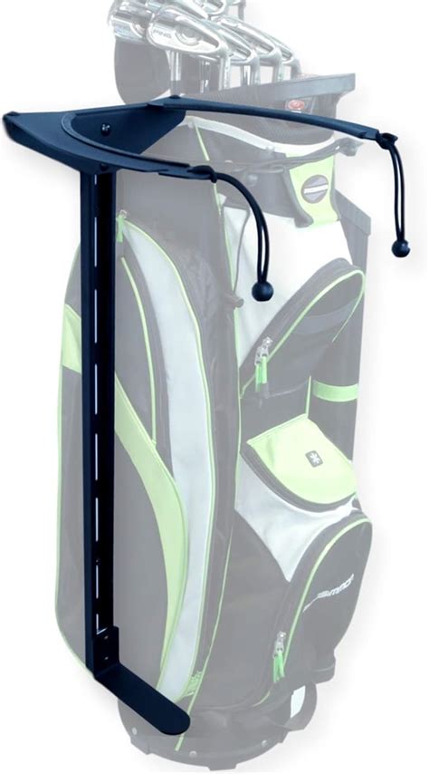 Koova Golf Bag Storage Rack- Wall Mount Garage Organizer for Golf Clubs - Fits Any Size Cart or ...