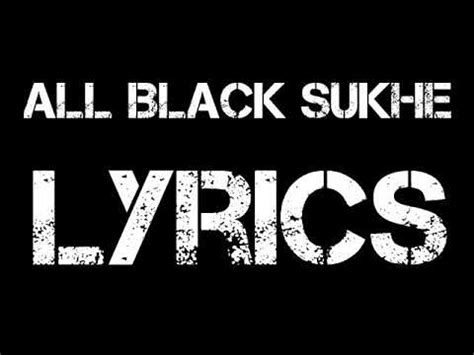 All Black song lyrics - YouTube