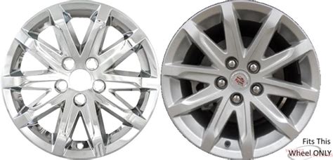 Cadillac CTS Chrome Wheel Skins (Hubcaps/Wheelcovers) 17 Inch Set | Wheel Innovations