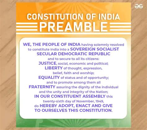 Preamble Of Indian Constitution, Objectives, Significance, 48% OFF