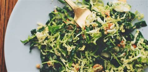 Alkaline Recipe #181 - Shredded Zesty Brussels & Kale - Live Energized