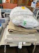 Assorted Lot: (2) BeautyRest Black Pillows, (1) Floor Rug & (4) Outdoor ...