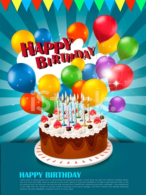 Happy Birthday Poster Stock Photo | Royalty-Free | FreeImages