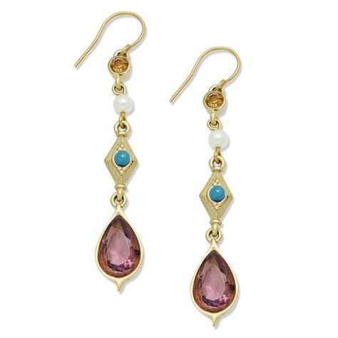 Lauren By Ralph Lauren 14k Goldplated Multicolor Bead Drop Earrings in Gold | Lyst