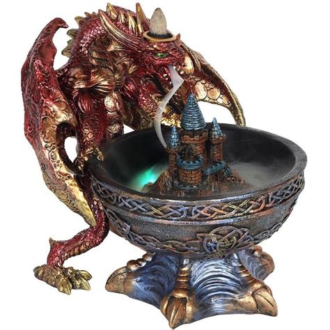 Large Dragon Bowl Backflow Incense Burner LED | Angel Clothing | Dragon bowl, Incense, Incense ...