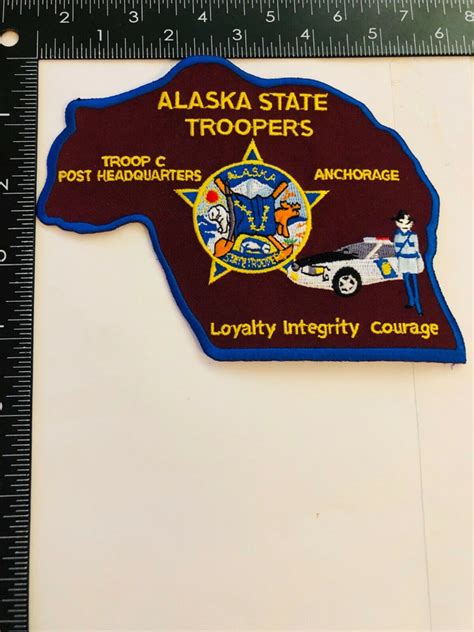 ALASKA STATE TROOPERS TROOP C POST HEADQUARTERS RARE PATCH