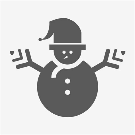 Snowman Silhouette Vector at Vectorified.com | Collection of Snowman ...