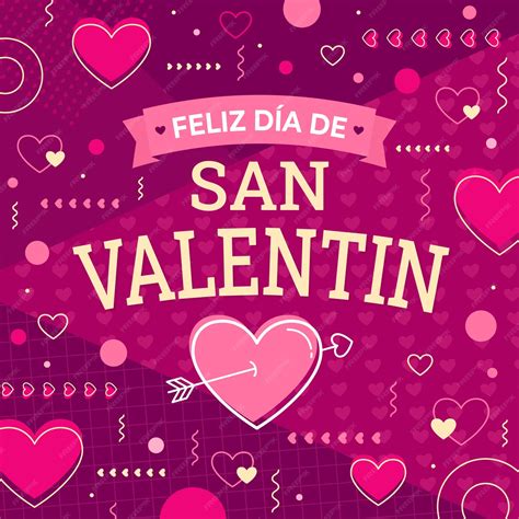 Free Vector | Flat happy valentine's day illustration in spanish