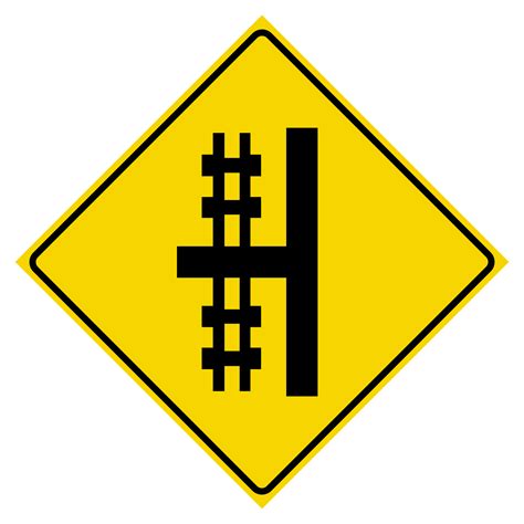 WA-19L Railway Crossing T Intersection Ahead Left Sign - Traffic Depot Signs & Safety