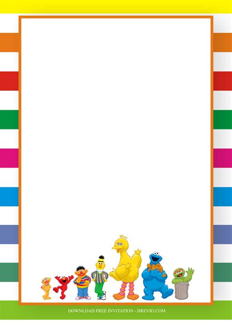 Sesame Street Clip Art Border