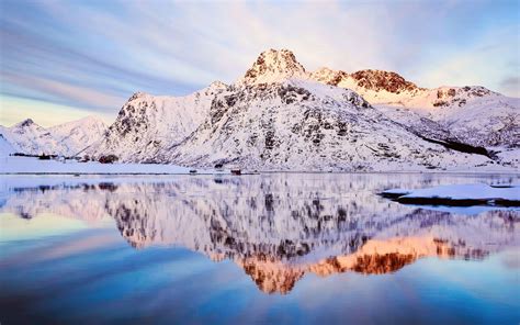 Lofoten Winter Norway Reflection Snow Nature Landscap - vrogue.co