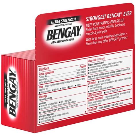 Bengay Ultra Strength Non-Greasy Pain Relieving Cream | Hy-Vee Aisles ...