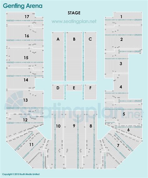 Genting Arena - Seating Plan