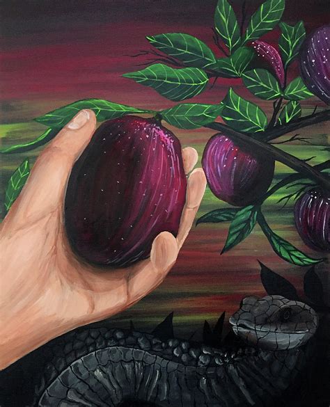 Forbidden Fruit Painting by Adam Santana