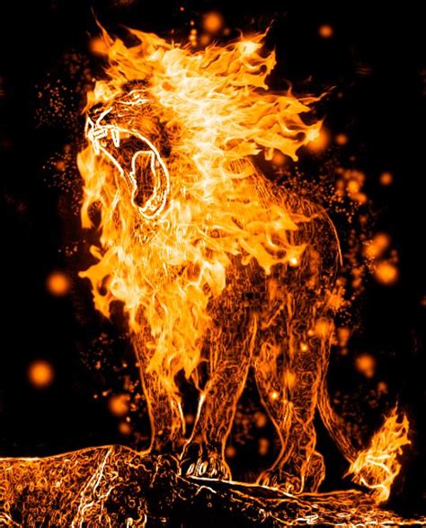 Pin by Andrea Williams on Fire And Flame Manipulation Art | Fire lion, Fire art, Lion art