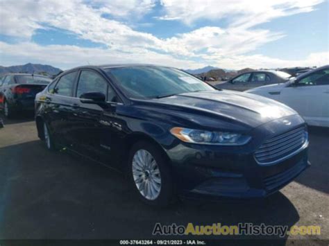 3FA6P0LU0ER286384 FORD FUSION SE HYBRID - View history and price at AutoAuctionHistory