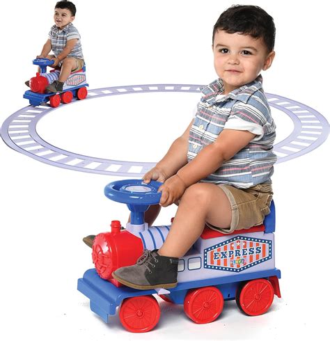 Amazon.com: Play22 Electric Ride On Toy Train with Tracks - Ride On Train for Toddlers 1-3 ...