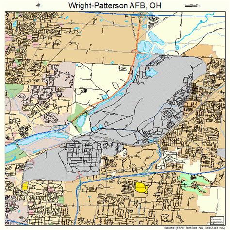 Wright-Patterson AFB Ohio Street Map 3986660