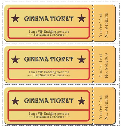 6 Movie Ticket Templates to Design Customized Tickets