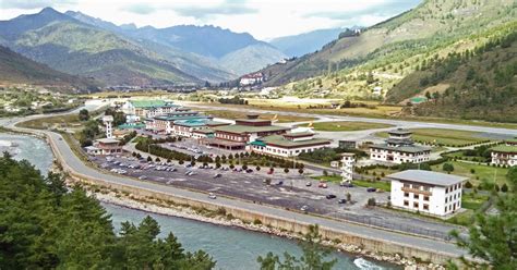 Stock Pictures: Picturesque Paro airport in Bhutan