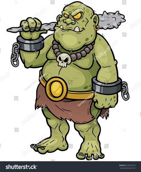 Vector Illustration Cartoon Ogre: vetor stock (livre de direitos ...