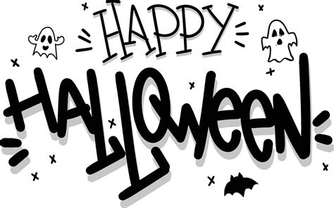 happy halloween handwriting 27607357 Vector Art at Vecteezy