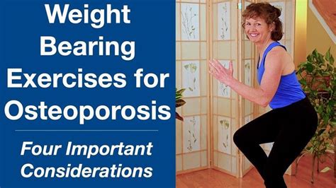 Weight Bearing Exercises for Osteoporosis | 4 Important Considerations - YouTube | Weight ...