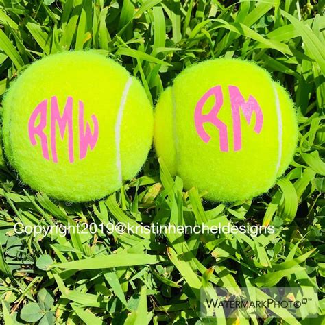 Monogram Personalized Custom Tennis Balls Set of 3 6 9 12 - Etsy