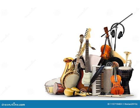 Musical instruments stock image. Image of guitar, sound - 115719483