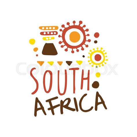 South Africa tourism logo template ... | Stock vector | Colourbox