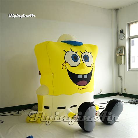 Giant Cute Yellow Inflatable SpongeBob Balloon Cartoon Character Model For Event Show ...